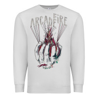 Dove Grey arcade fire hand Premium Sweatshirt - artisFamous