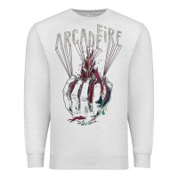 Oatmeal Heather arcade fire hand Premium Sweatshirt - artisFamous