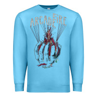 Ocean Blue arcade fire hand Premium Sweatshirt - artisFamous