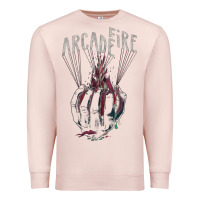 Pale Pink arcade fire hand Premium Sweatshirt - artisFamous