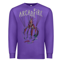 Purple arcade fire hand Premium Sweatshirt - artisFamous