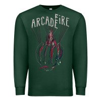 Sports Green arcade fire hand Premium Sweatshirt - artisFamous