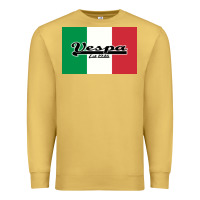 Antique Gold vespa motorcycle Premium Sweatshirt - artisFamous