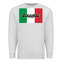 Dove Grey vespa motorcycle Premium Sweatshirt - artisFamous