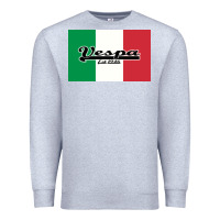 Heather Grey vespa motorcycle Premium Sweatshirt - artisFamous