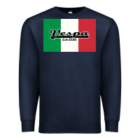 Navy vespa motorcycle Premium Sweatshirt - artisFamous