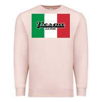 Pale Pink vespa motorcycle Premium Sweatshirt - artisFamous