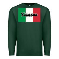 Sports Green vespa motorcycle Premium Sweatshirt - artisFamous