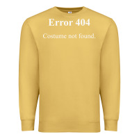 Antique Gold 404 costume not found in white version Premium Sweatshirt - artisFamous