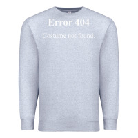 Heather Grey 404 costume not found in white version Premium Sweatshirt - artisFamous