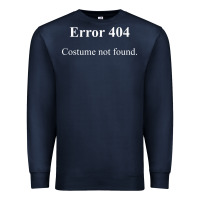 Navy 404 costume not found in white version Premium Sweatshirt - artisFamous