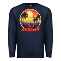 Navy isla nublar holiday Premium Sweatshirt - artisFamous