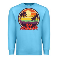 Ocean Blue isla nublar holiday Premium Sweatshirt - artisFamous