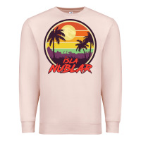 Pale Pink isla nublar holiday Premium Sweatshirt - artisFamous