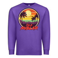 Purple isla nublar holiday Premium Sweatshirt - artisFamous