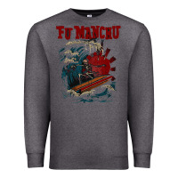 Charcoal Heather fu manchu Premium Sweatshirt - artisFamous