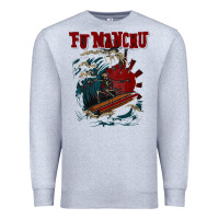 Heather Grey fu manchu Premium Sweatshirt - artisFamous