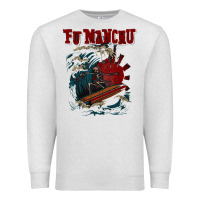 Oatmeal Heather fu manchu Premium Sweatshirt - artisFamous