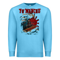 Ocean Blue fu manchu Premium Sweatshirt - artisFamous
