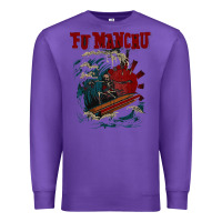 Purple fu manchu Premium Sweatshirt - artisFamous