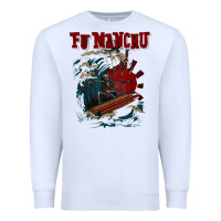 White fu manchu Premium Sweatshirt - artisFamous