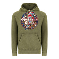 Vintage Olive Western American Babe Patriotic Vintage Hoodie - LillyAllenDesigns