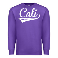Purple camo cali Premium Sweatshirt - artisFamous