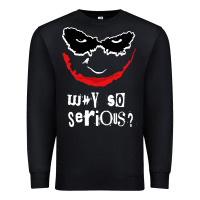 Black why so serious Premium Sweatshirt - artisFamous