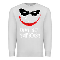 Dove Grey why so serious Premium Sweatshirt - artisFamous