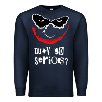 Navy why so serious Premium Sweatshirt - artisFamous