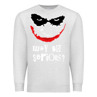 Oatmeal Heather why so serious Premium Sweatshirt - artisFamous