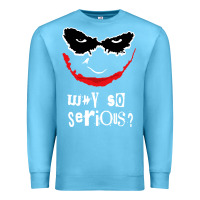 Ocean Blue why so serious Premium Sweatshirt - artisFamous