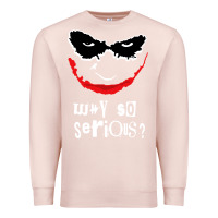 Pale Pink why so serious Premium Sweatshirt - artisFamous