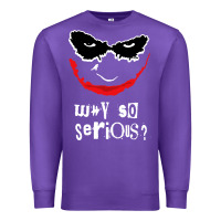 Purple why so serious Premium Sweatshirt - artisFamous