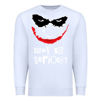 White why so serious Premium Sweatshirt - artisFamous