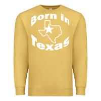 Antique Gold born in texas Premium Sweatshirt - artisFamous