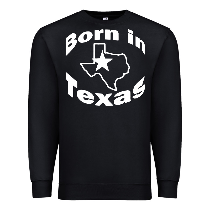 Born In Texas Premium Sweatshirt by artisFamous | Teevron
