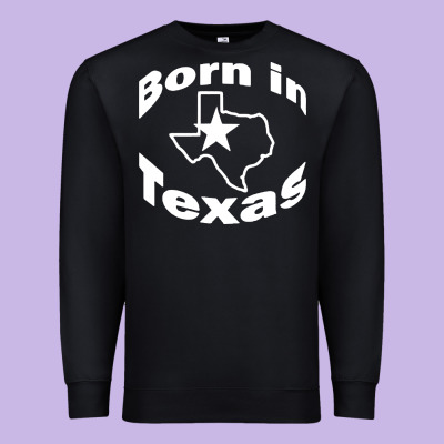 Born In Texas Premium Sweatshirt Designed By Artisfamous