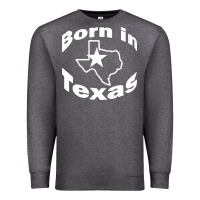 Charcoal Heather born in texas Premium Sweatshirt - artisFamous