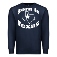 Navy born in texas Premium Sweatshirt - artisFamous