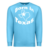 Ocean Blue born in texas Premium Sweatshirt - artisFamous