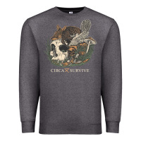 Charcoal Heather Circa Survive Premium Sweatshirt - artisFamous