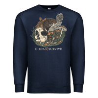 Navy Circa Survive Premium Sweatshirt - artisFamous