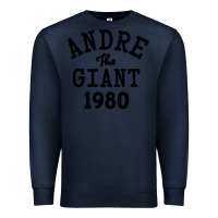 Navy andre the giant 1980 Premium Sweatshirt - artisFamous