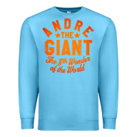 Ocean Blue andre the giant 8th wonder of the world Premium Sweatshirt - artisFamous