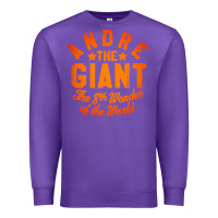 Purple andre the giant 8th wonder of the world Premium Sweatshirt - artisFamous