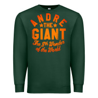 Sports Green andre the giant 8th wonder of the world Premium Sweatshirt - artisFamous