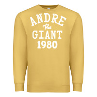 Antique Gold andre the giant 1980 Premium Sweatshirt - artisFamous