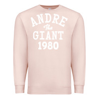 Pale Pink andre the giant 1980 Premium Sweatshirt - artisFamous
