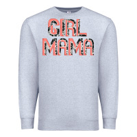 Heather Grey girl mama Premium Sweatshirt - JahusDesignShop